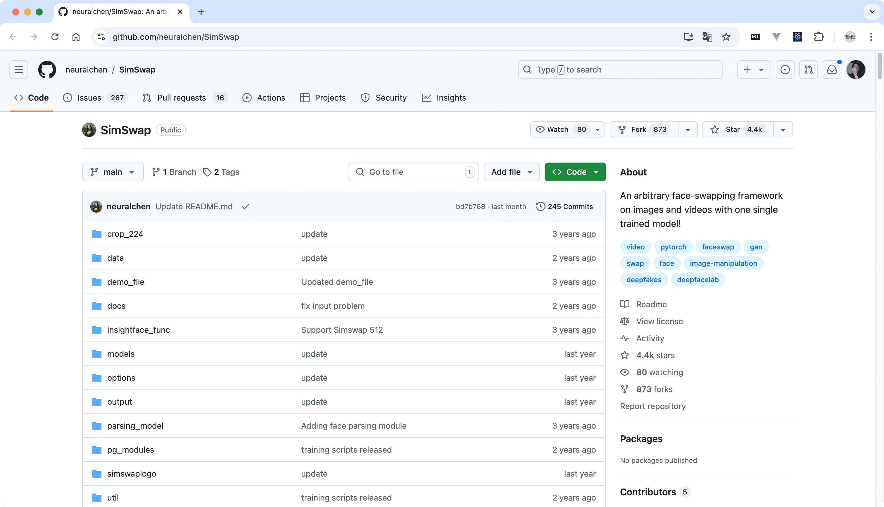 Github 开源换脸项目 SimSwap