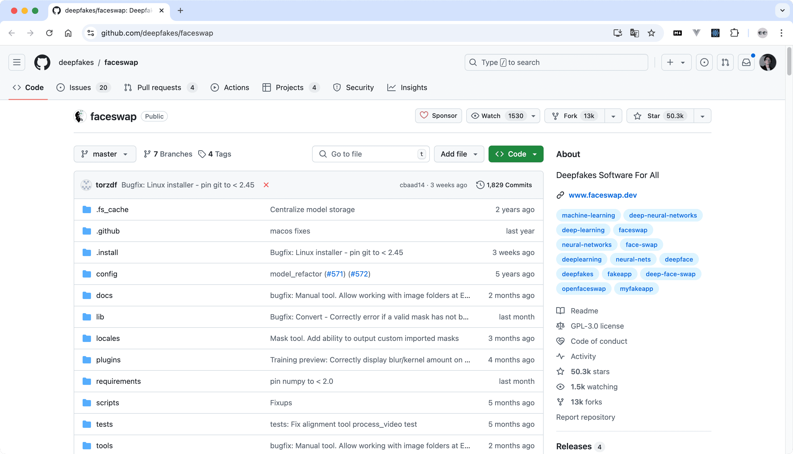 Github 开源换脸工具 FaceSwap