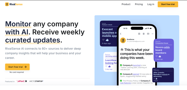 RivalSense 介绍：AI 驱动的企业监控分析工具