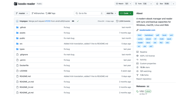 8个好用的Github开源epub阅读器推荐